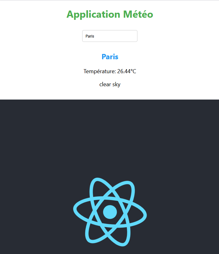 Météo React